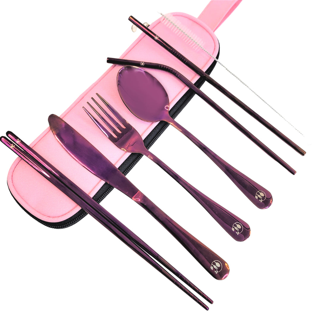 SPECTRUM Steak Cutlery Set, Purple